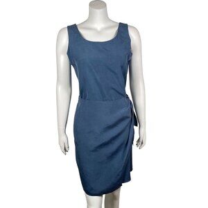 Vintage Banana Republic 100% Silk Dress Womens 6 Sleeveless Faux Wrap Skirt